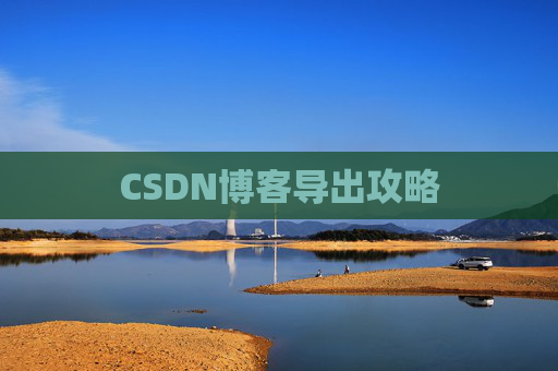 CSDN博客导出攻略